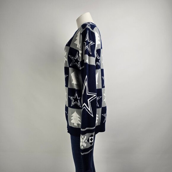 NFL Patches Dallas Cowboys Ugly Christmas Sweater Size L - Picture 4 of 8